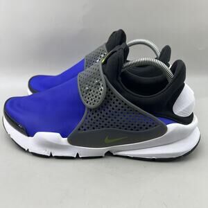 NIKE Sock Dart SE Running Shoes Men Size 10 Blue Black Comfort Strap Sneakers